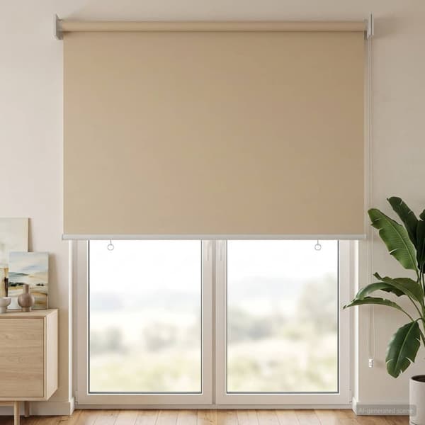 Utomhus Rullgardin UV-skydd Beige 60 x 230 cm