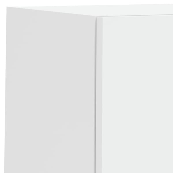 Väggmonterade tv-skåp 4 delar med LEDs vit