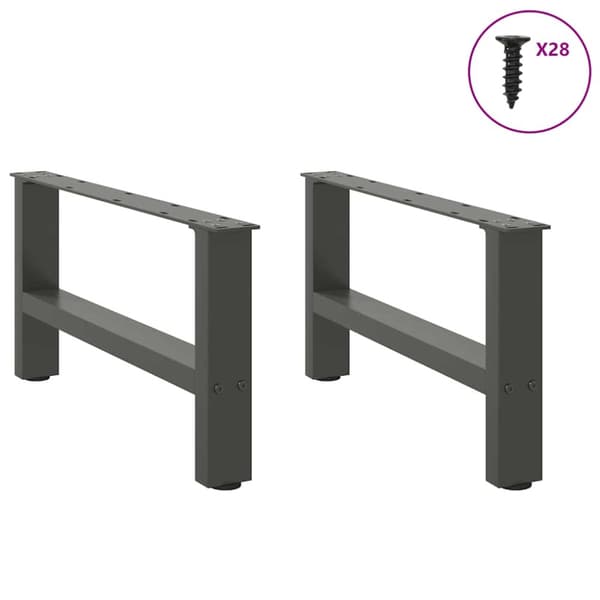 Soffbordsben antracit 2 st 70x(30-31) cm stål