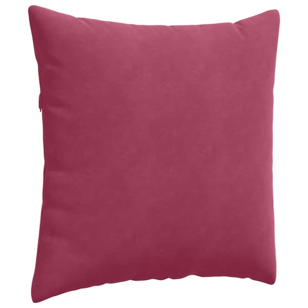 Sofakuddar 2 pcs Vinröd 60 x 60 cm Kordread tyg