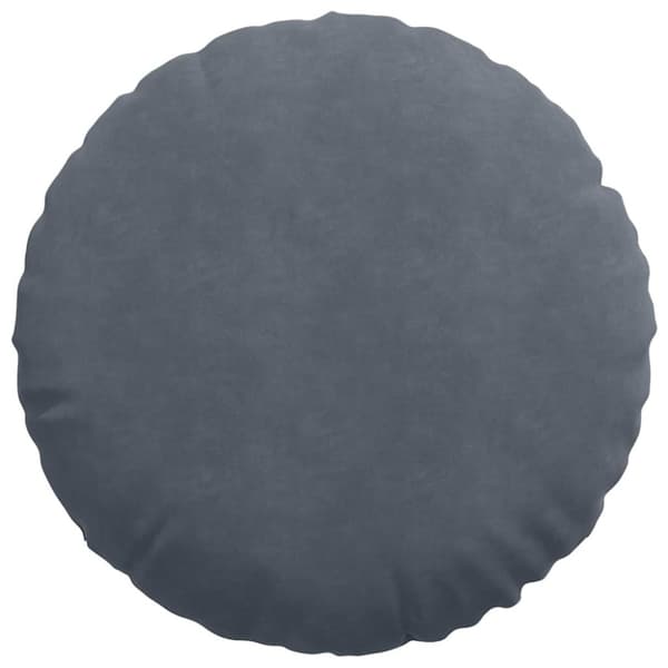 Sittkuddar 2 pcs Mörkgrå Ø60 x 21 cm Sammet