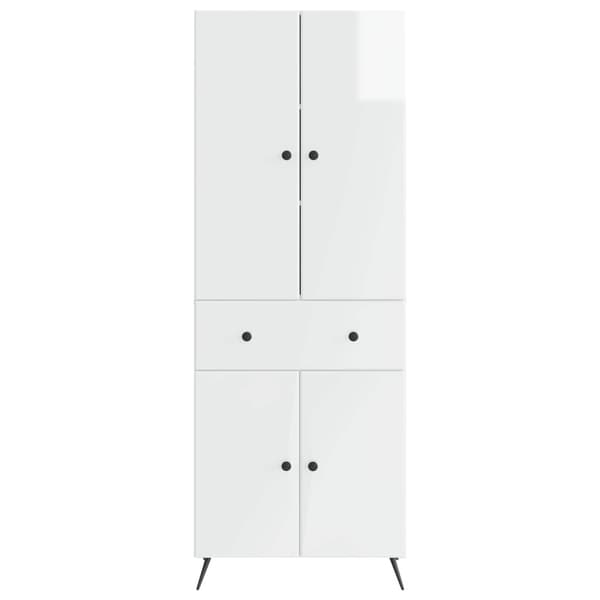 2 pcs Vit högglans