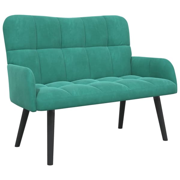 Tvåsitssoffa Turkos 115 x 61 x 87 cm Sammet