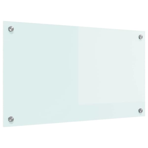 Köksskydd Vit 70 x 40 cm härdat glas