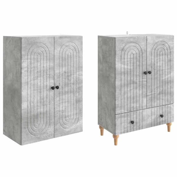 Skåpset 2 pcs Konstruerat trä