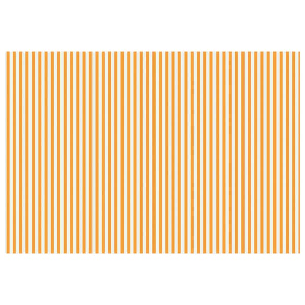 Markisväv Gul och Vit 500 × 350 cm Polyester