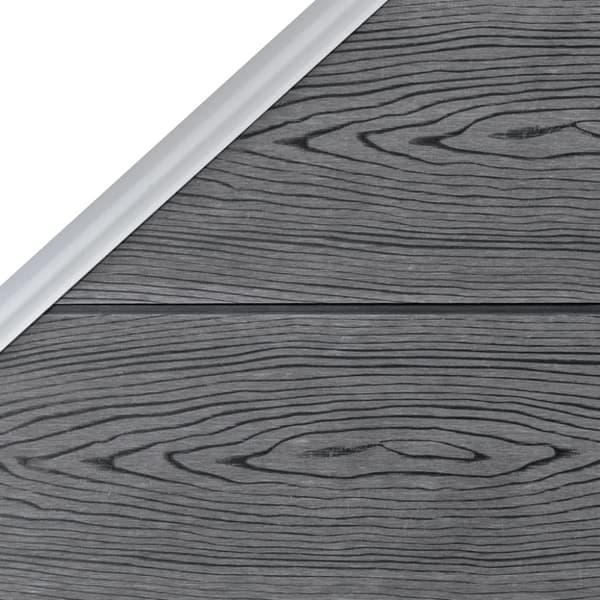 Staketpanel WPC 95x(105-180) cm grå