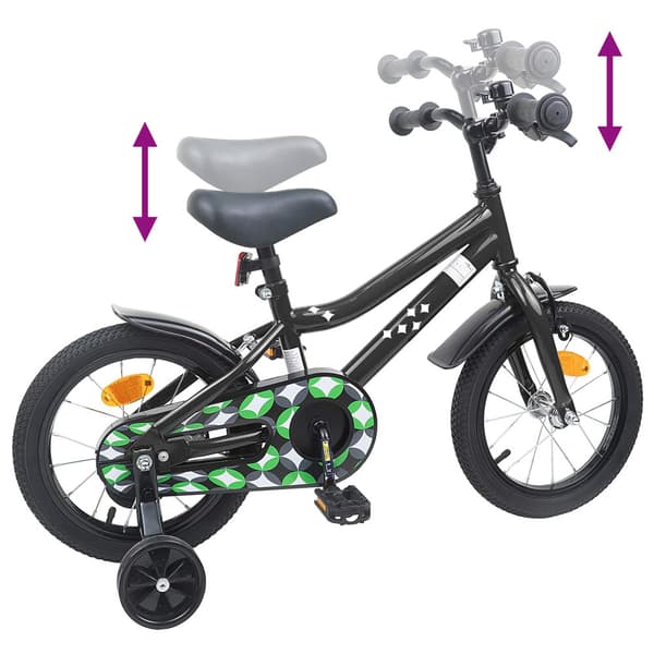 Barncykel 12 Tum för 2-4 åringar Svart