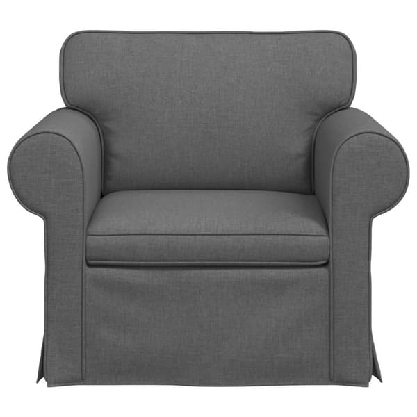 Soffa Mörkgrå 95 x 82 x 80 cm tyg