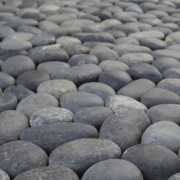 Pebble Tiles Grå 30 x 30 cm Flodsten