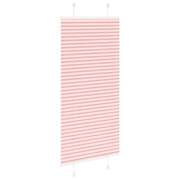 Plisserad persienn rosa 60x100cm tyg bredd 59,4cm polyester