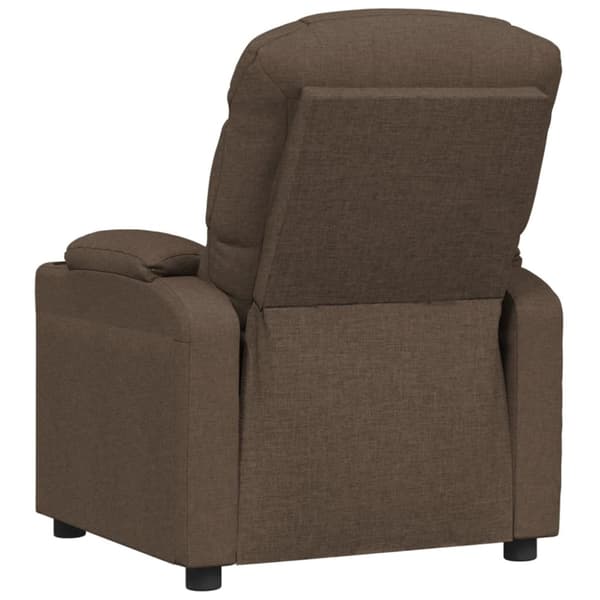 Elektrisk reclinerfåtölj Brun tyg