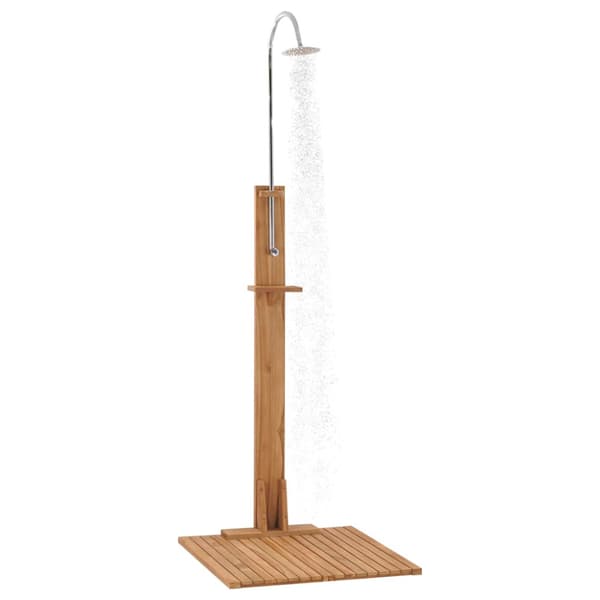 Trädgårdsdusch 75x75x210 cm massiv teak
