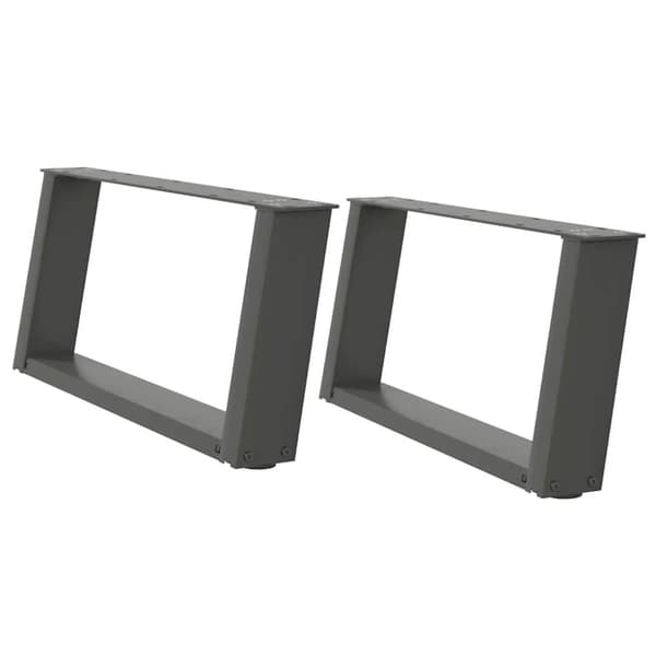 Soffbordsben U-formade 2 st antracit 60x(30-31) cm stål