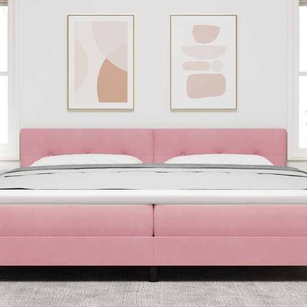 Huvudgavel Rosa 200 cm Sammet