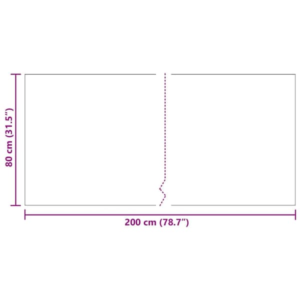 Matta-runner Antracit 80 x 200 cm tyg