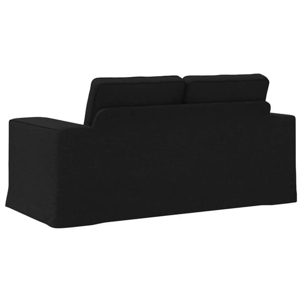 Soffa Svart 162 x 80 x 82 cm tyg