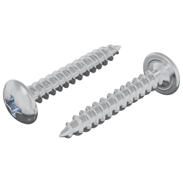Träskruvar 2 pcs Silver M4 x 25 mm Stål