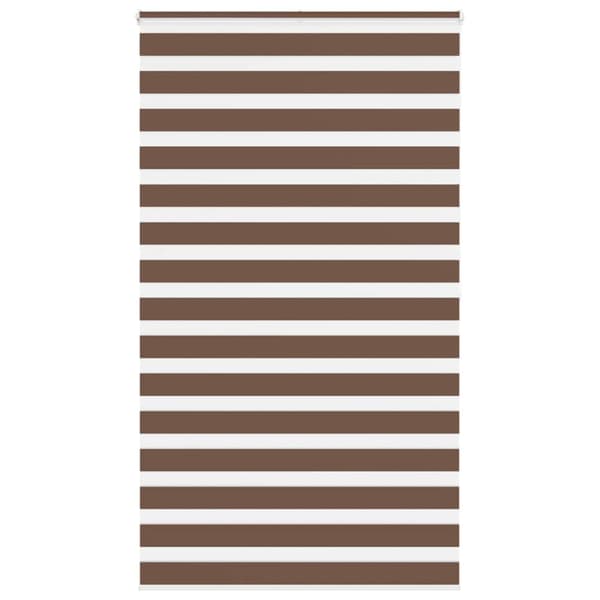 Rullgardin zebra brun 135x200 cm tyg bredd 130,9 cm polyester