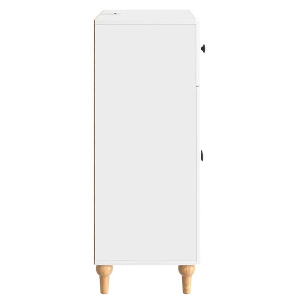Sideboard Vit högglans 66 x 34,5 x 90 cm Konstruerat trä