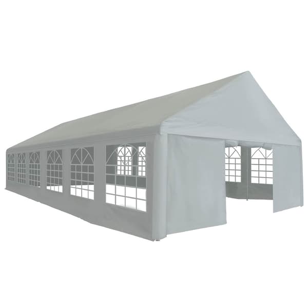 Tälttyg utan ram Grå 12 x 6 m PE