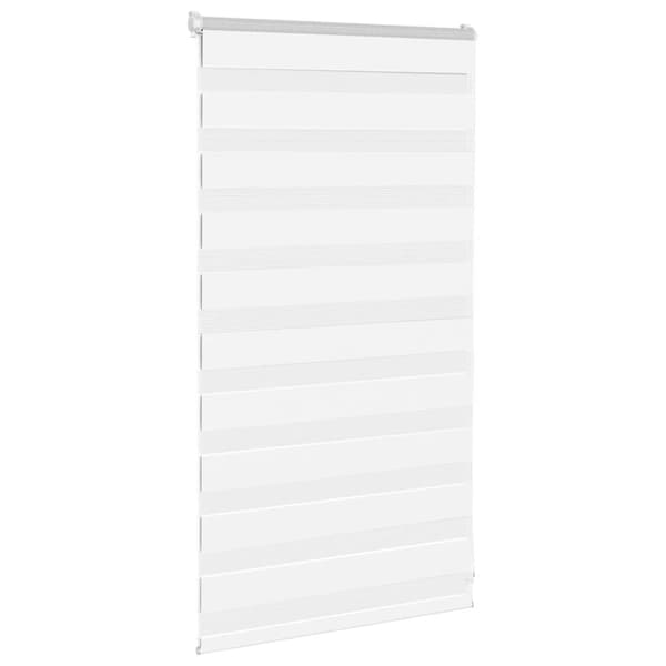 Rullgardin zebra vit 75x100 cm tyg bredd 70,9 cm polyester