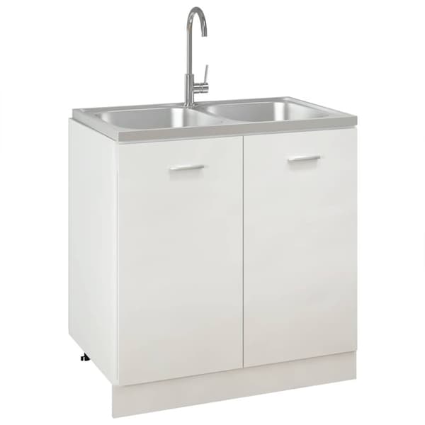 Dubbla diskhoar silver 800x500x155 mm rostfritt stål