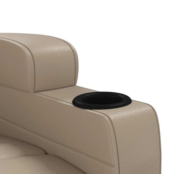 Massagefåtölj cappuccino konstläder