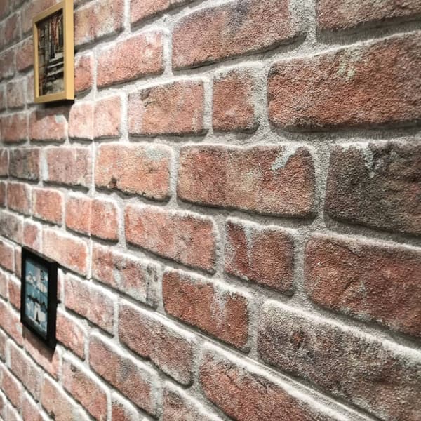 Väggpaneler 10 pcs Röd 100 x 50 cm EPS Skum