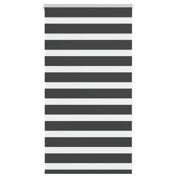 Rullgardin zebra svart 90x100 cm tyg bredd 85,9 cm polyester