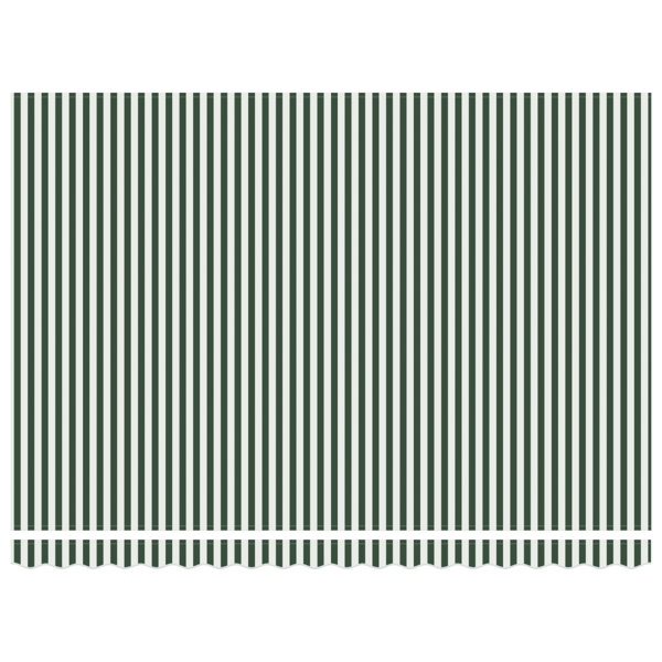Markis Grön och Vit 450 x 350 x 165 cm Polyester
