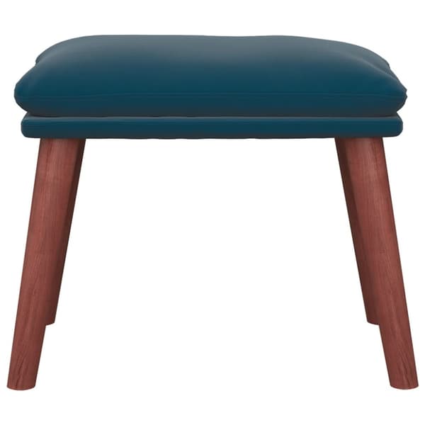 Fotpall blå 45x29,5x35 cm sammet