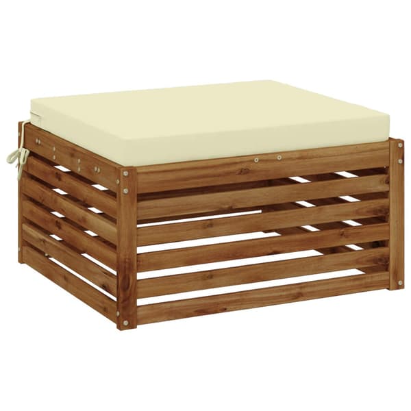 1-delad Sittdyna SOEST 100% Polyester Gräddvit 80 x 80 x 7 cm