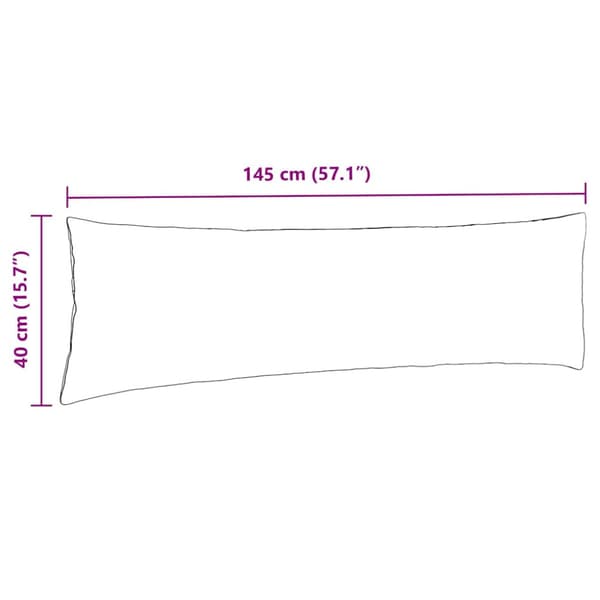 Sofakuddar 2 pcs Kräm 145 x 40 cm Kordread tyg