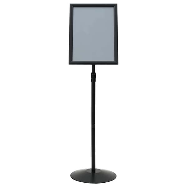 Pedestal affischställ Silver a3 PVC och stål