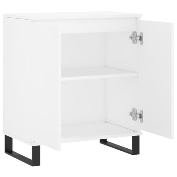 Byrå vit 60x35x70 cm konstruerat trä