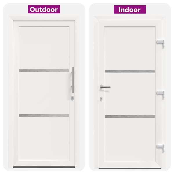 Framdörr Vit 108 x 208 cm PVC