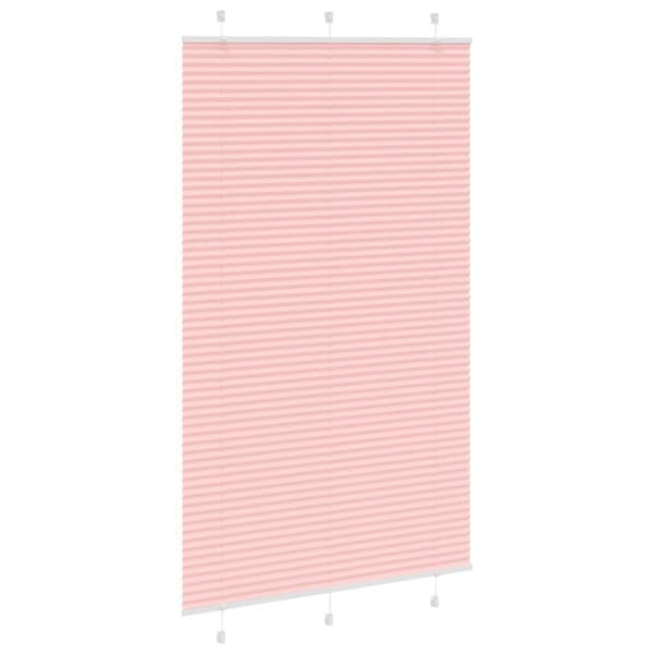 Plisserad persienn rosa 115x200 cm tyg bredd 114,4cm polyester