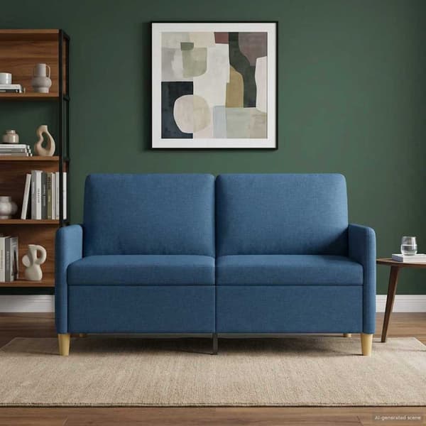 Soffa med förvaring Blå 152 x 78 x 87 cm Polyester