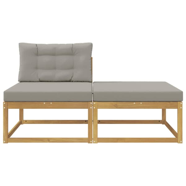 2 Stycke Utomhuspall Polyester Vit