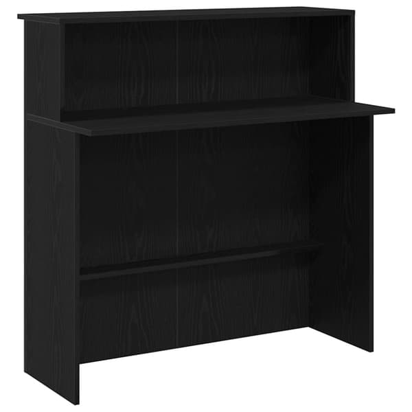 Receptionsdisk svart 100x50x103,5 cm konstruerat trä