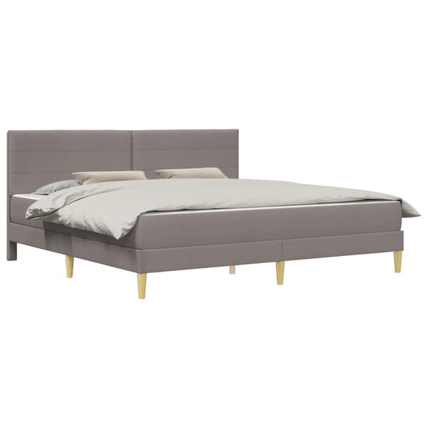Sängram Taupe 200 x 200 cm Polyester