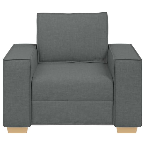 Soffa mörkgrå 100x78x84 cm tyg