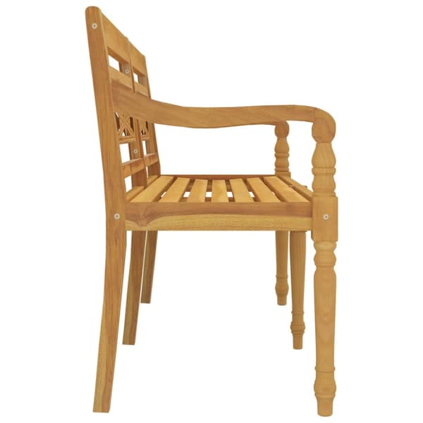 Bataviabänk 150 cm massiv teak