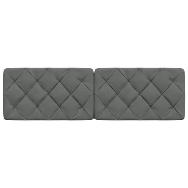 Headboard Cushion Dark Grey 160 cm Fabric