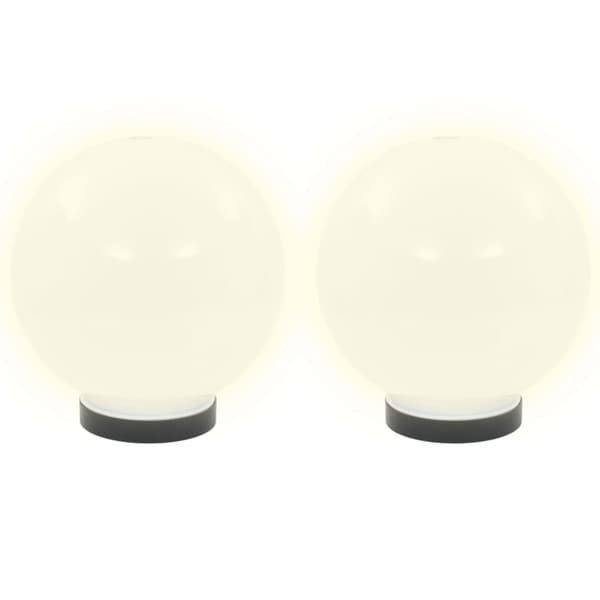 Globlampa LED set 2 st sfäriska 20 cm PMMA
