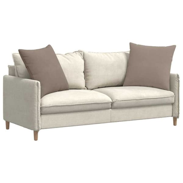 Sofakuddar 2 pcs Taupe 80 x 80 cm tyg