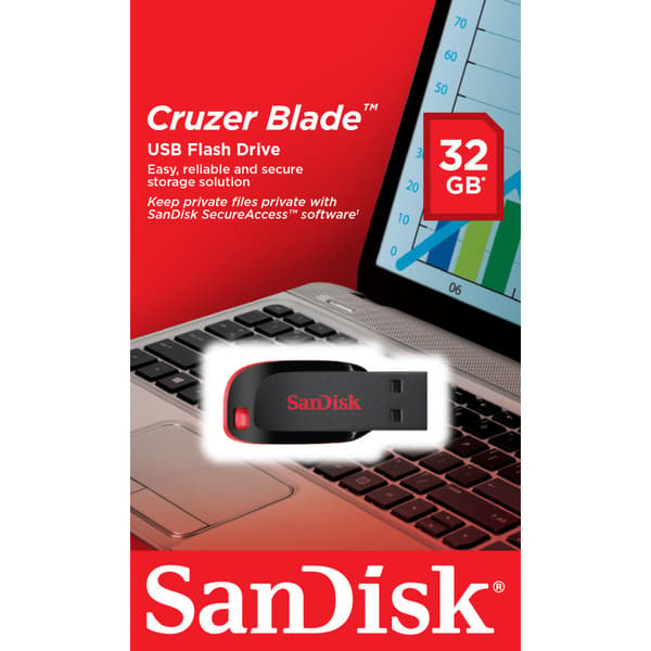 SanDisk Cruzer Blade - USB flash-enhet - 32 GB