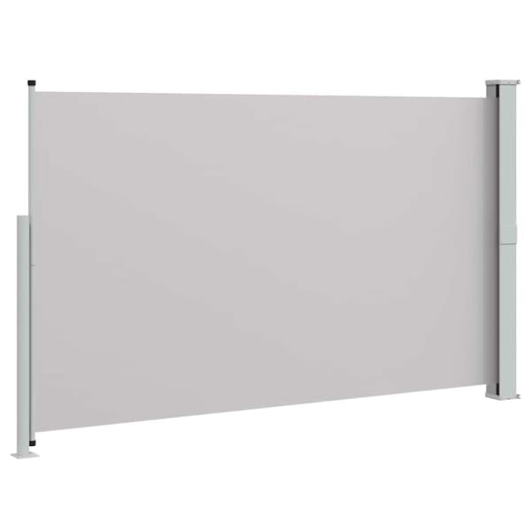 Infällbar sidomarkis 180x300 cm grå