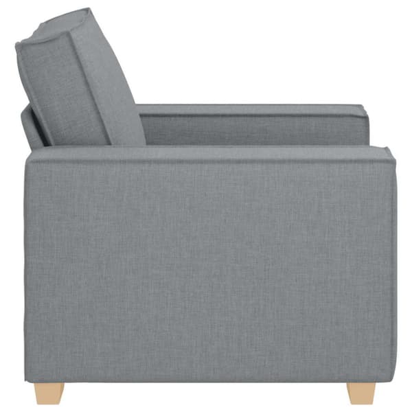 Soffa ljusgrå 100x78x84 cm tyg
